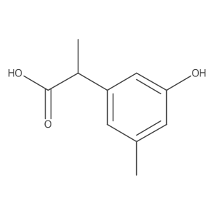 2-(3-Hydroxy-5-methylphenyl)propanoic acid Structure
