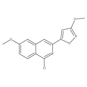 5-(1-Chloro-6-methoxyisoquinolin-3-yl)-3-methoxy-1,2-oxazole Structure