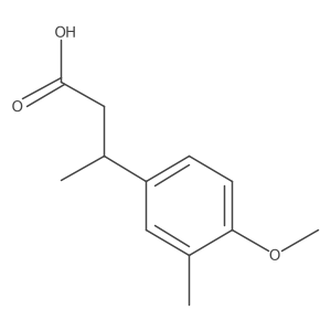 3-(4-Methoxy-3-methylphenyl)butanoic acid结构式