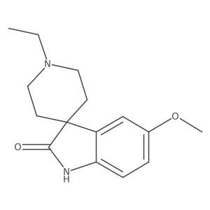 1a(2)-Ethyl-5-methoxyspiro[3H-indole-3,4a(2)-piperidin]-2(1H)-one结构式