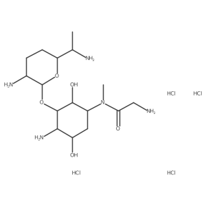 3-Demethoxyfortimicin A tetrahydrochloride Structure