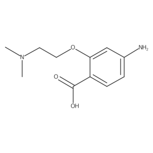 4-Amino-2-[2-(dimethylamino)ethoxy]benzoic acid Structure