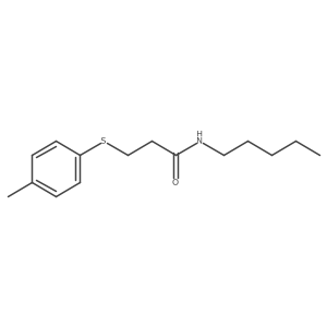 3-[(4-Methylphenyl)thio]-N-pentylpropanamide结构式