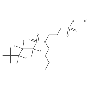 Lithium 3-[butyl[(perfluorobutyl)sulfonyl]amino]propanesulfonate Structure