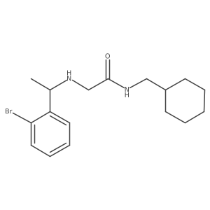 2-{[1-(2-bromophenyl)ethyl]amino}-N-(cyclohexylmethyl)acetamide Structure