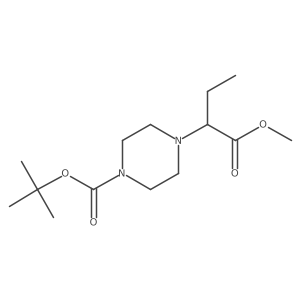 Tert-butyl 4-(1-methoxy-1-oxobutan-2-YL)piperazine-1-carboxylate Structure