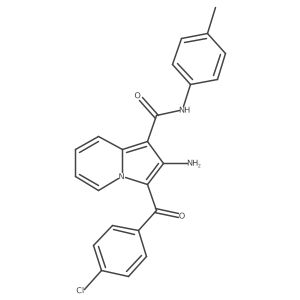 2-amino-3-(4-chlorobenzoyl)-N-(p-tolyl)indolizine-1-carboxamide Structure