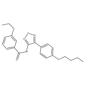 N-[4-(4-butoxyphenyl)-1,2,5-oxadiazol-3-yl]-3-ethoxybenzamide结构式