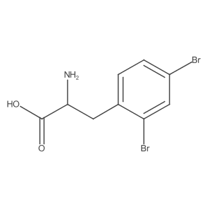 2-Amino-3-(2,4-dibromophenyl)propanoic acid Structure