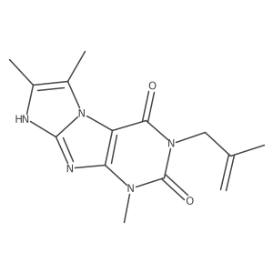 1,6,7-trimethyl-3-(2-methylallyl)-1H-imidazo[2,1-f]purine-2,4(3H,8H)-dione结构式