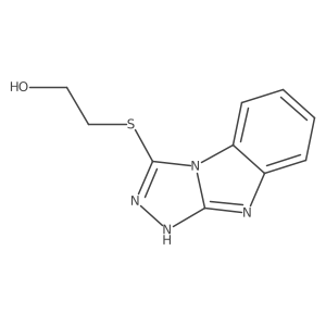 2-(9H-[1,2,4]triazolo[4,3-a]benzimidazol-3-ylthio)ethanol结构式