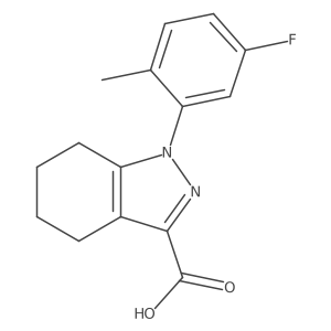 1-(5-Fluoro-2-methylphenyl)-4,5,6,7-tetrahydro-1H-indazole-3-carboxylic acid结构式