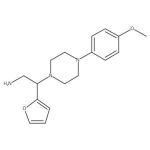 2-(Furan-2-yl)-2-(4-(4-methoxyphenyl)piperazin-1-yl)ethanamine Structure