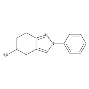 2-phenyl-4,5,6,7-tetrahydro-2H-indazol-5-amine结构式