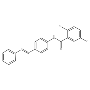 3,6-dichloro-N-{4-[(E)-phenyldiazenyl]phenyl}pyridine-2-carboxamide Structure
