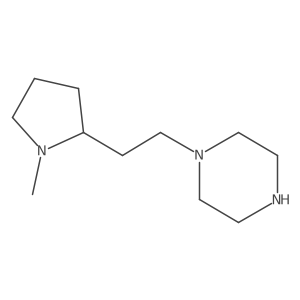 1-[2-(1-Methyl-2-pyrrolidinyl)ethyl]piperazine Structure