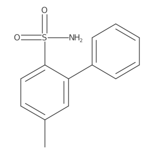 4-Methyl-2-phenylbenzene-1-sulfonamide结构式