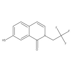 1(2H)-Isoquinolinone, 7-mercapto-2-(2,2,2-trifluoroethyl)- Structure