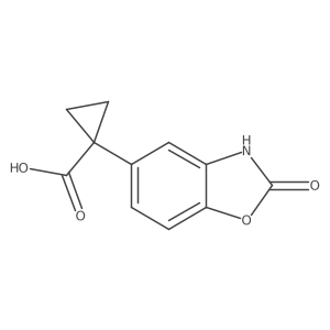 1-(2-Oxo-2,3-dihydrobenzo[d]oxazol-5-yl)cyclopropane-carboxylic acid Structure