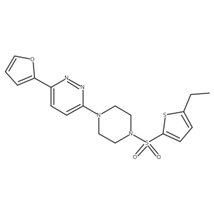 3-{4-[(5-Ethylthiophen-2-yl)sulfonyl]piperazin-1-yl}-6-(furan-2-yl)pyridazine Structure