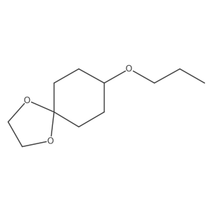 8-(Propyloxy)-1,4-dioxaspiro[4.5]decane结构式
