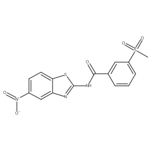 3-(methylsulfonyl)-N-(5-nitrobenzo[d]thiazol-2-yl)benzamide Structure
