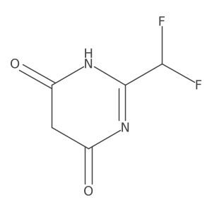 2-(Difluoromethyl)pyrimidine-4,6(1H,5H)-dione结构式