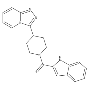 1H-indol-2-yl[4-([1,2,4]triazolo[4,3-a]pyridin-3-yl)piperidin-1-yl]methanone Structure