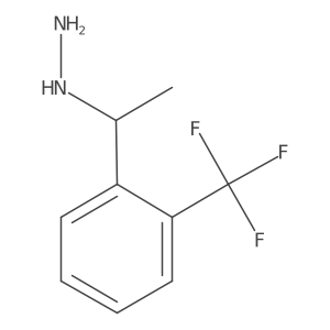 (1-(2-(Trifluoromethyl)phenyl)ethyl)hydrazine Structure