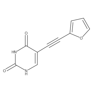 5-[2-(furan-2-yl)ethynyl]-1H-pyrimidine-2,4-dione结构式