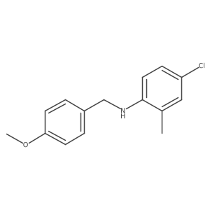 N-(4-Chloro-2-methylphenyl)-4-methoxybenzenemethanamine结构式