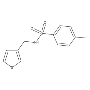4-fluoro-N-(thiophen-3-ylmethyl)benzenesulfonamide Structure