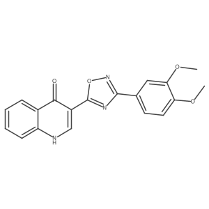 3-(3-(3,4-dimethoxyphenyl)-1,2,4-oxadiazol-5-yl)quinolin-4(1H)-one结构式