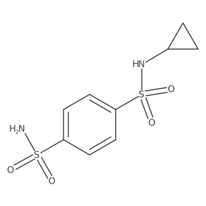 N1-cyclopropylbenzene-1,4-disulfonamide Structure
