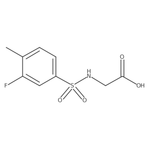 N-[(3-Fluoro-4-methylphenyl)sulfonyl]glycine Structure