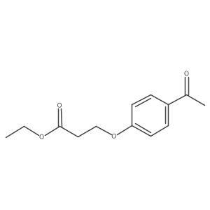 Ethyl 3-(4-acetylphenoxy)propanoate Structure