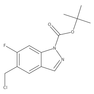 tert-butyl 5-(chloromethyl)-6-fluoro-1H-indazole-1-carboxylate Structure
