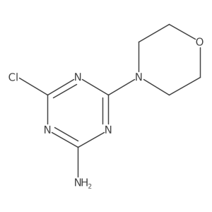 4-Chloro-6-(4-morpholinyl)-1,3,5-triazin-2-ylamine Structure