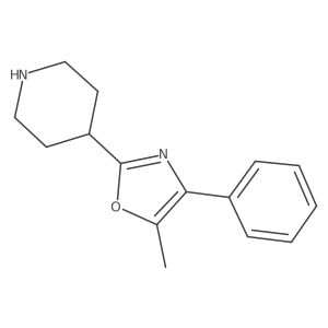 4-(5-Methyl-4-phenyl-1,3-oxazol-2-yl)piperidine Structure