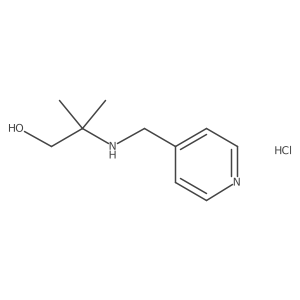 2-Methyl-2-[(4-pyridinylmethyl)amino]-1-propanol hydrochloride Structure