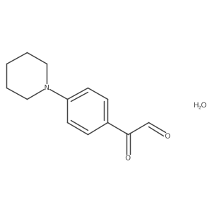 2-Oxo-2-(4-(piperidin-1-YL)phenyl)acetaldehyde hydrate结构式