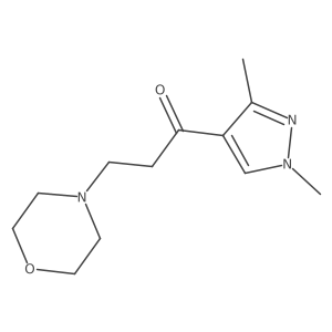 1-(1,3-Dimethyl-1H-pyrazol-4-yl)-3-morpholinopropan-1-one Structure