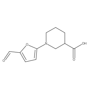 1-(5-Formylfuran-2-yl)piperidine-3-carboxylic acid Structure