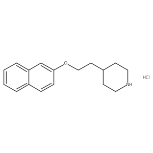 4-[2-(2-Naphthyloxy)ethyl]piperidine hydrochloride Structure