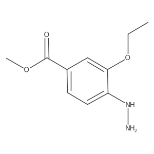 Methyl 3-ethoxy-4-hydrazinylbenzoate结构式