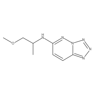 N-(1-methoxypropan-2-yl)tetrazolo[1,5-b]pyridazin-6-amine结构式