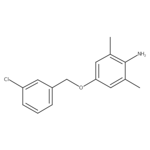 4-[(3-Chlorophenyl)methoxy]-2,6-dimethylaniline结构式