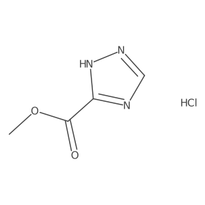 methyl 1H-1,2,4-triazole-3-carboxylate hydrochloride结构式