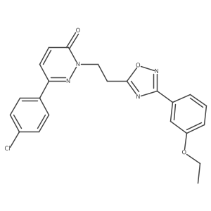 6-(4-chlorophenyl)-2-(2-(3-(3-ethoxyphenyl)-1,2,4-oxadiazol-5-yl)ethyl)pyridazin-3(2H)-one结构式