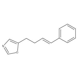 5-[(3E)-4-phenylbut-3-en-1-yl]-1,3-oxazole结构式